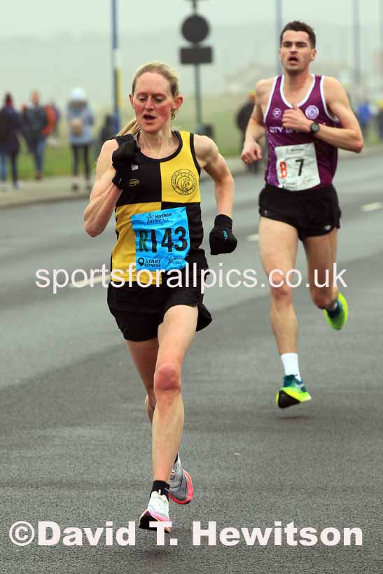 Senior womens 6 Stage 2023 Northern Mens 12 stage and Womens 6 Stage Relays and Young Athletes, Redcar. Photo: David T. Hewitson/Sports for All Pics